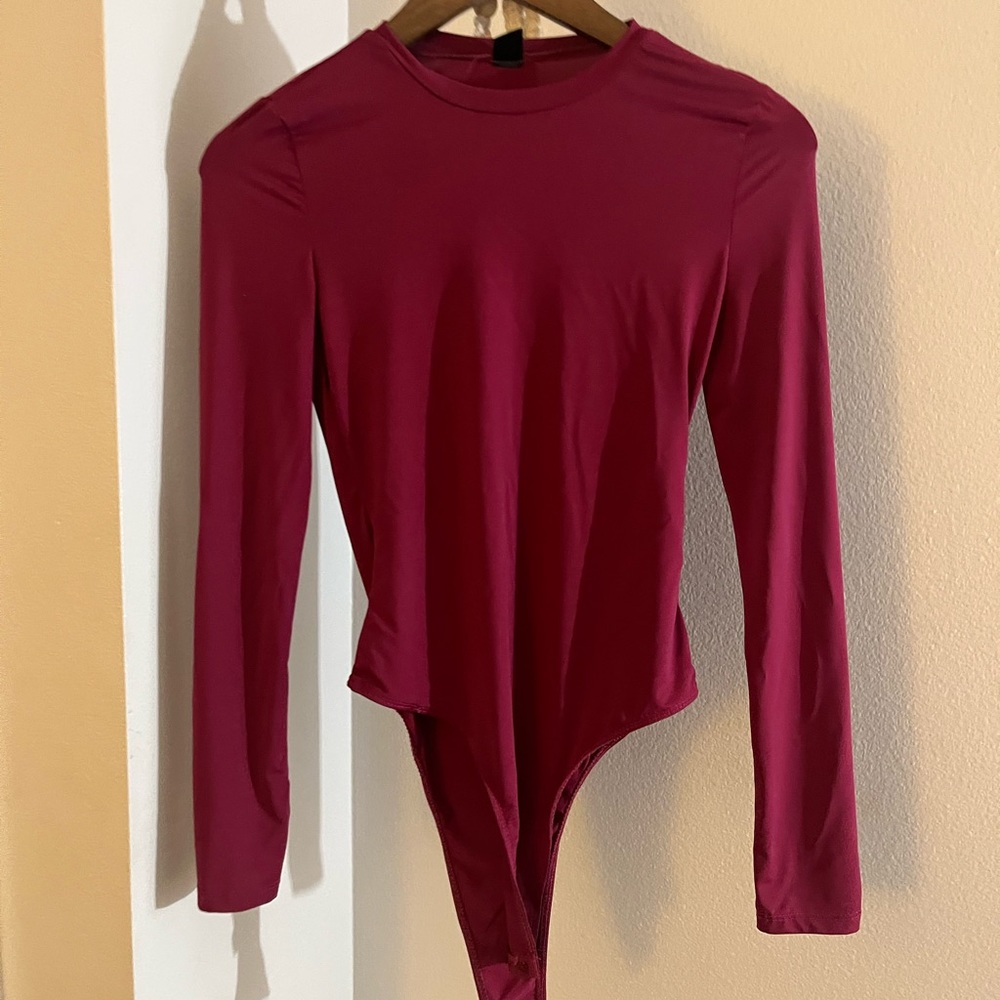 Maroon bodysuit